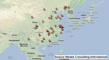 中国无缝管厂地图